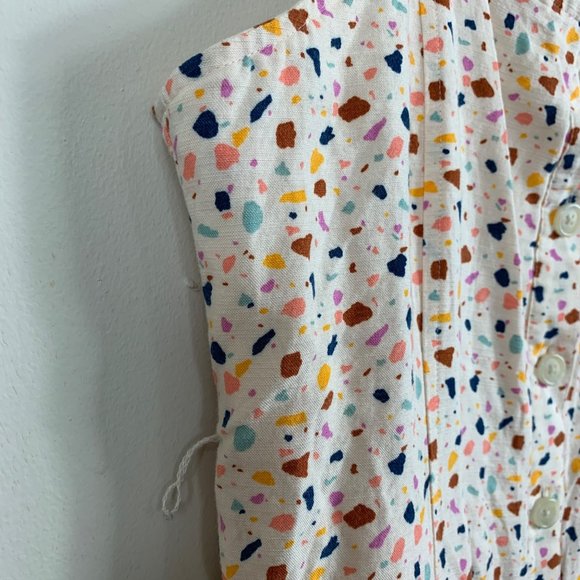 Madewell Square-Neck Tank Midi Dress in Terrazzo - Size 16 - Picture 3 of 9